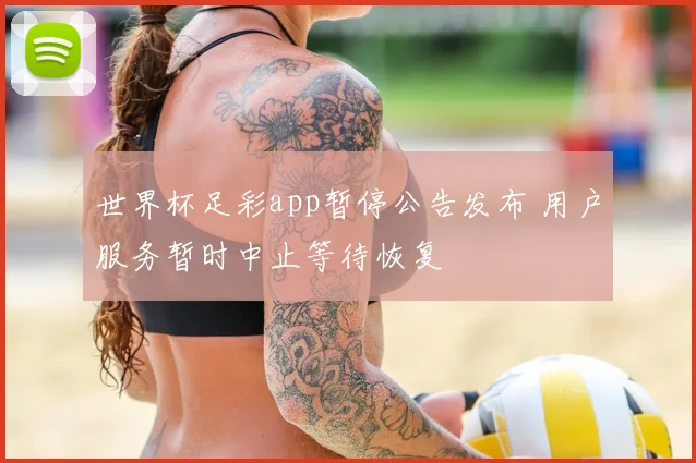 世界杯足彩app暂停公告发布 用户服务暂时中止等待恢复